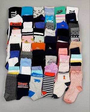 Купить Носки дети СТОК лето#5 кг, ЛОТ №6993 оптом в Кирове и Кировской области