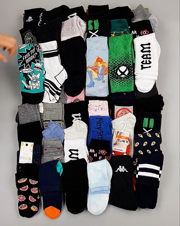 Фотография  833 - Носки дети СТОК зима#5 кг, ЛОТ №6988 оптом в Кирове и Кировской области