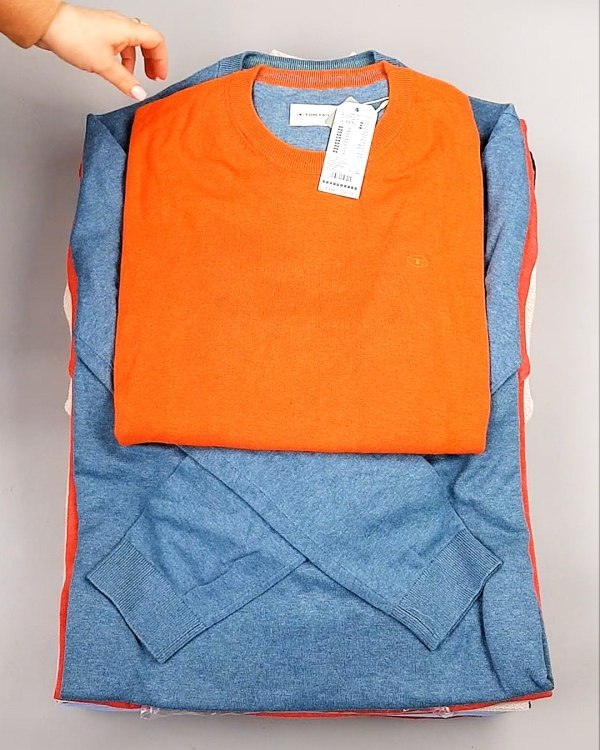 Фотография  731 - Джемпера легкие мужские TOM TAILOR 124#8,35 кг, ЛОТ №7605 оптом в Кирове и Кировской области