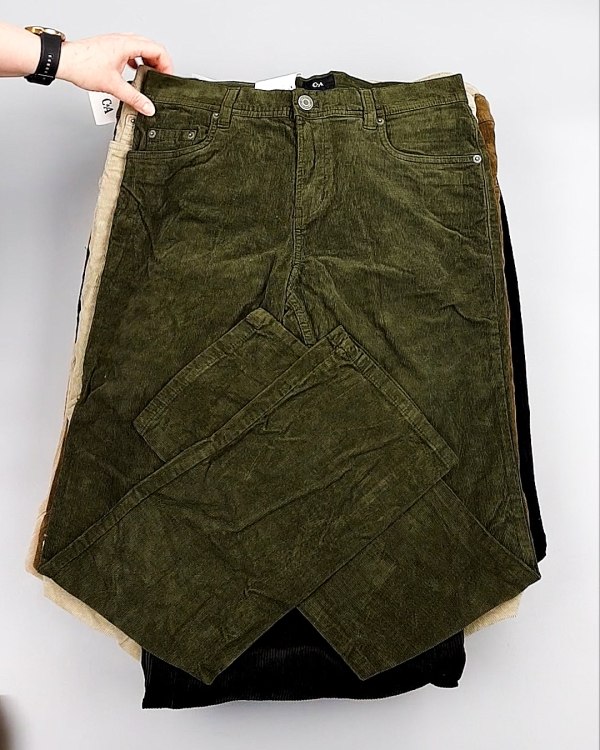 Фотография  557 - Брюки вельветовые м/ж C&A 025#10 кг, ЛОТ №8031 оптом в Кирове и Кировской области