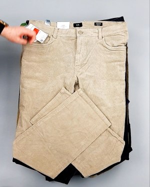 Фотография  944 - Брюки вельветовые м/ж C&A 025#10 кг, ЛОТ №7902 оптом в Кирове и Кировской области