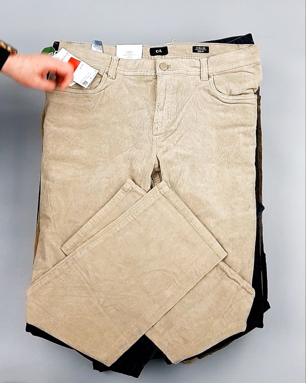 Фотография  209 - Брюки вельветовые м/ж C&A 025#10 кг, ЛОТ №7902 оптом в Кирове и Кировской области