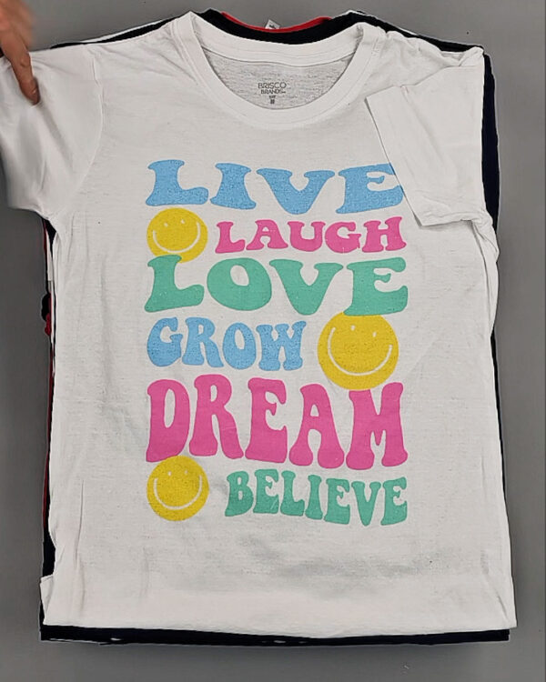 Фотография  768 - Футболки м/ж (Printed T-Shirts New)#5 кг, ЛОТ №8913 оптом в Кирове и Кировской области