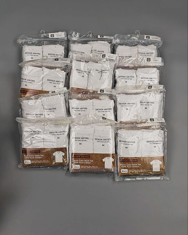 Фотография  211 - Футболка белая муж Корея 085#5 кг оптом в Кирове и Кировской области