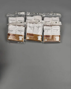 Фотография  753 - Футболка белая муж Корея 085#5 кг оптом в Кирове и Кировской области