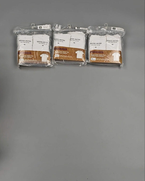 Фотография  628 - Футболка белая муж Корея 085#5 кг оптом в Кирове и Кировской области